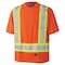 Pioneer Safety Shirt, Moisture wicking birdseye polyester, Hi-Vis Orange, L V1051150U-L - alternate 1